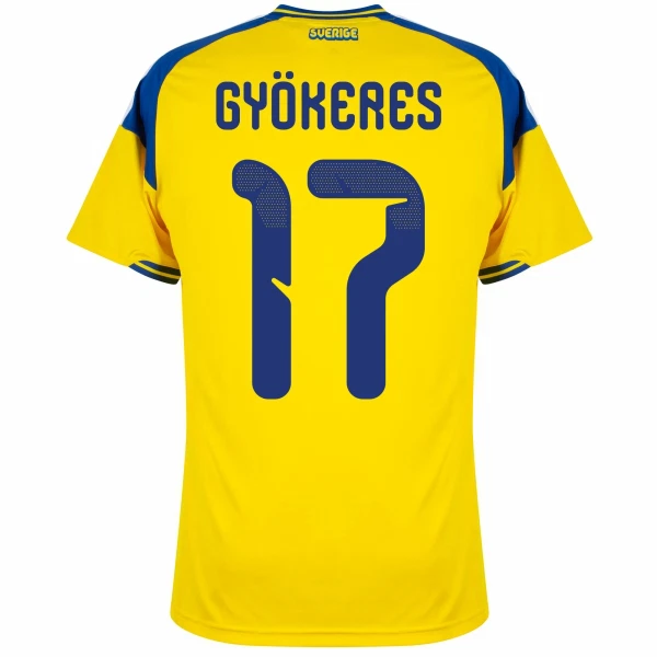 Zweden Gyokeres 17 Shirt Heren Thuis WK 2026