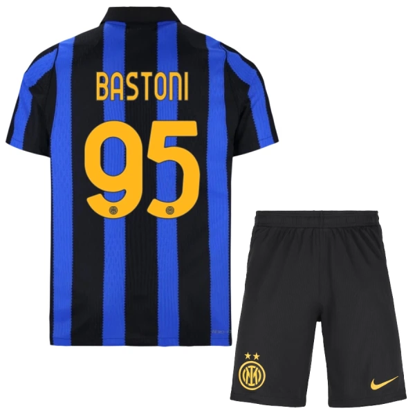 Inter Milan Bastoni 95 Tenue Kind Thuis 2026/27 Inter Milan Bastoni 95 Tenue Kind Thuis 2026/27