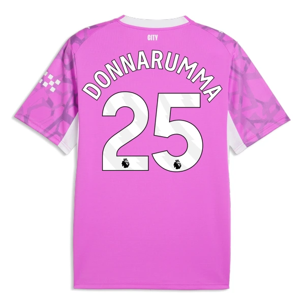Manchester City Donnarumma 25 Keeper Shirt Heren Uit 2026/27 Roze Manchester City Donnarumma 25 Keeper Shirt Heren Uit 2026/27 Roze