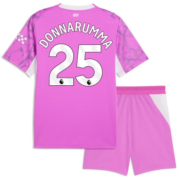 Manchester City Donnarumma 25 Keeper Tenue Kind Uit 2026/27 Roze Manchester City Donnarumma 25 Keeper Tenue Kind Uit 2026/27 Roze