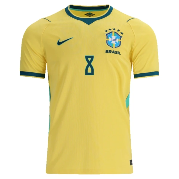 Brazilië Bruno Guimaraes 8 Shirt Heren Thuis WK 2026