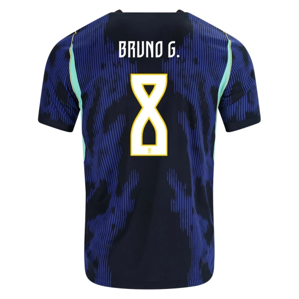 Brazilië Bruno Guimaraes 8 Shirt Heren Uit WK 2026 Brazilië Bruno Guimaraes 8 Shirt Heren Uit WK 2026