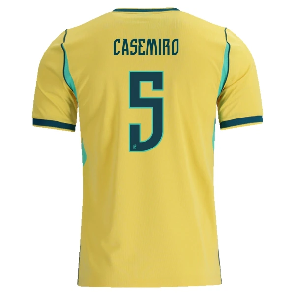 Brazilië Casemiro 5 Shirt Heren Thuis WK 2026