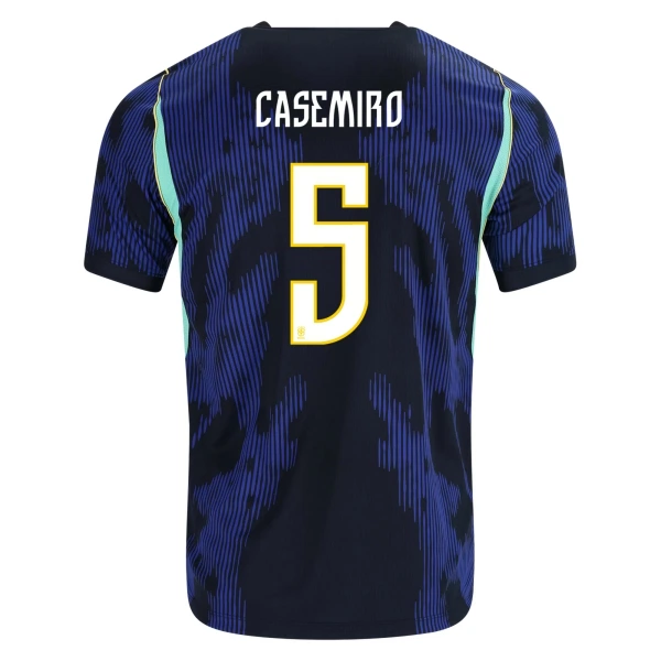Brazilië Casemiro 5 Shirt Heren Uit WK 2026 Brazilië Casemiro 5 Shirt Heren Uit WK 2026
