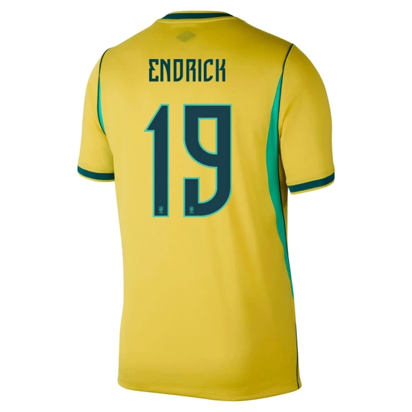 Brazilië Endrick 19 Shirt Heren Thuis WK 2026 Brazilië Endrick 19 Shirt Heren Thuis WK 2026