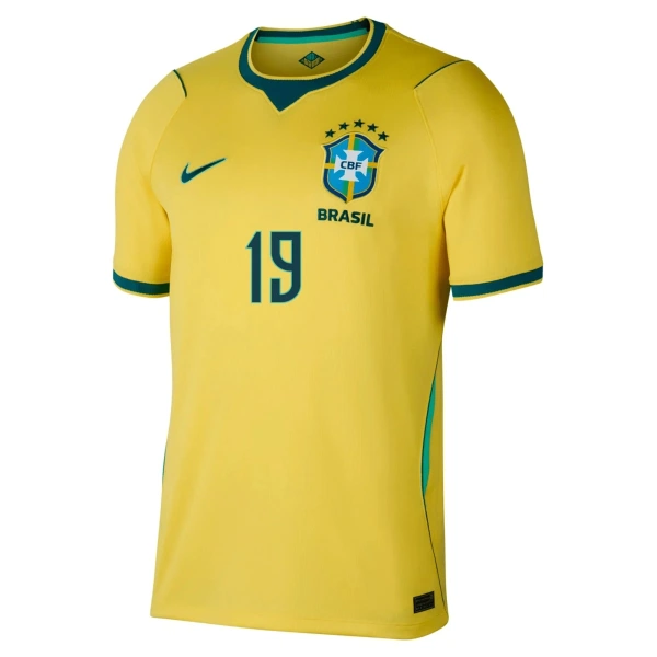Brazilië Endrick 19 Shirt Heren Thuis WK 2026