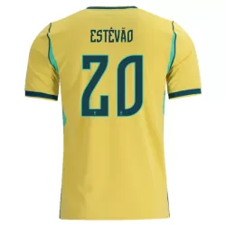 Brazilië Estevao 20 Shirt Heren Thuis WK 2026