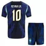 Brazilië Neymar JR 10 Tenue Kind Uit WK 2026