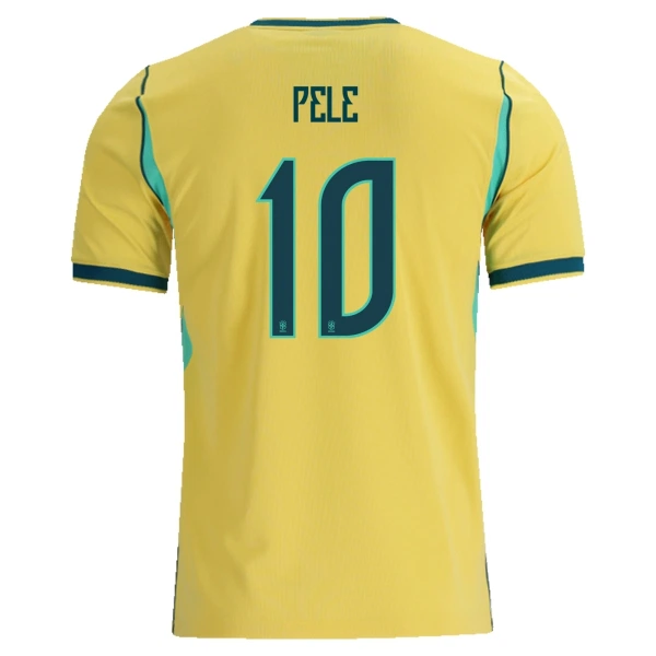 Brazilië Pele 10 Shirt Heren Thuis WK 2026 Brazilië Pele 10 Shirt Heren Thuis WK 2026