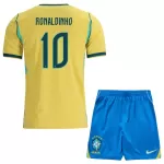 Brazilië Ronaldinho 10 Tenue Kind Thuis WK 2026