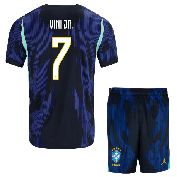 Brazilië Vini JR. 7 Tenue Kind Uit WK 2026 Brazilië Vini JR. 7 Tenue Kind Uit WK 2026