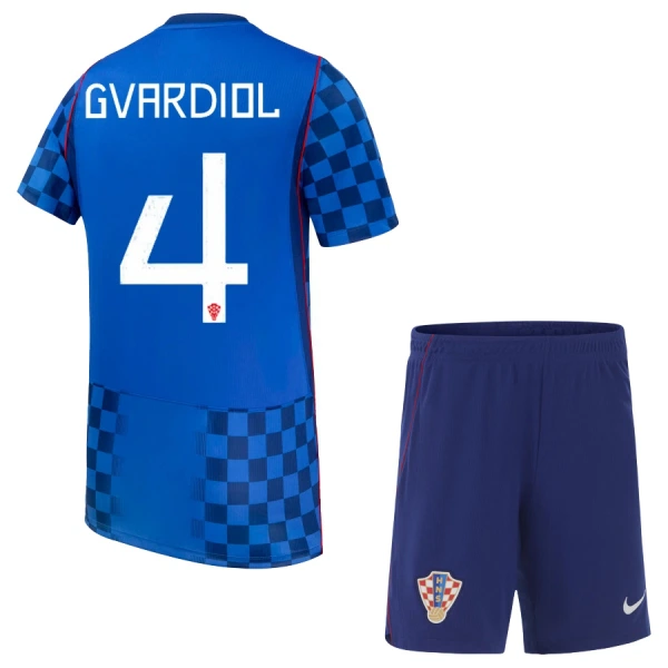Kroatië Gvardiol 4 Tenue Kind Uit WK 2026