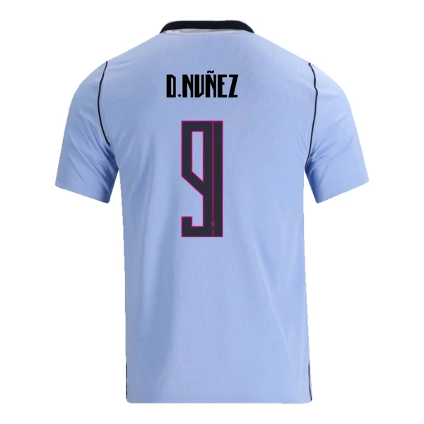 Uruguay Darwin Nunez 9 Shirt Heren Thuis WK 2026 Uruguay Darwin Nunez 9 Shirt Heren Thuis WK 2026