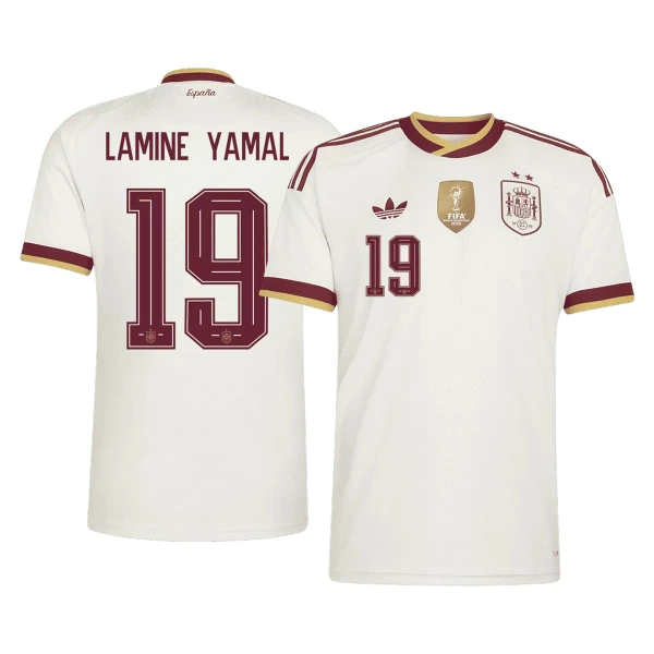 Spanje 2 Stars Lamine Yamal 19 Shirt Heren Uit WK 2026