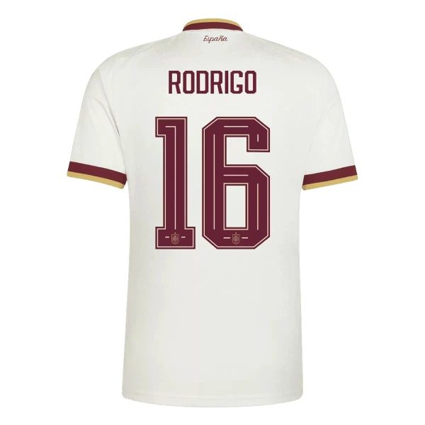 Spanje 2 Stars Rodrigo 16 Shirt Heren Uit WK 2026