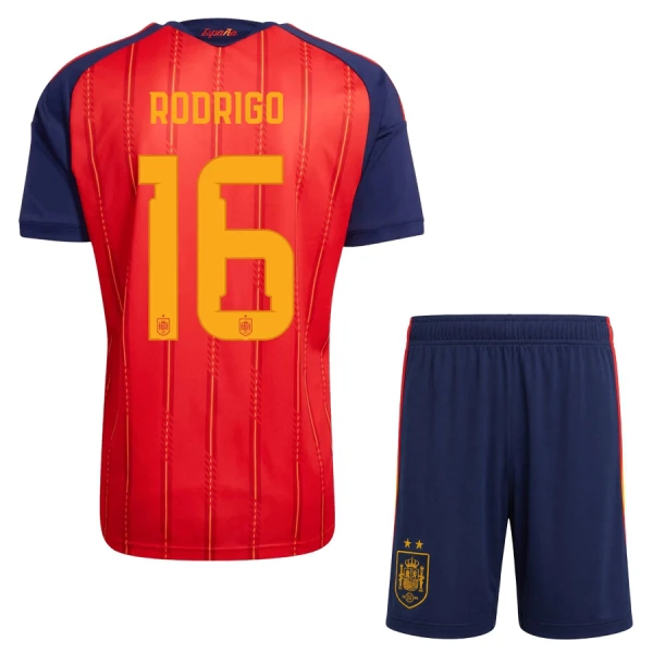 Spanje 2 Stars Rodrigo 16 Tenue Kind Thuis WK 2026