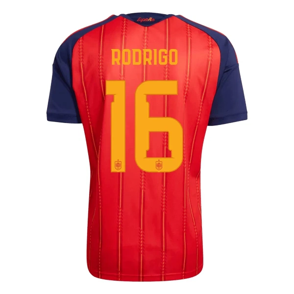 Spanje 2 Stars Rodrigo 16 Tenue Kind Thuis WK 2026