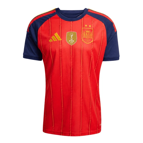 Spanje 2 Stars Shirt Heren Thuis WK 2026 Spanje 2 Stars Shirt Heren Thuis WK 2026