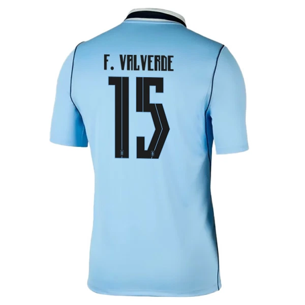 Uruguay Federico Valverde 15 Shirt Heren Thuis WK 2026 Uruguay Federico Valverde 15 Shirt Heren Thuis WK 2026