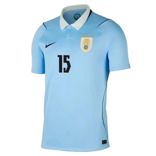 Uruguay Federico Valverde 15 Shirt Heren Thuis WK 2026