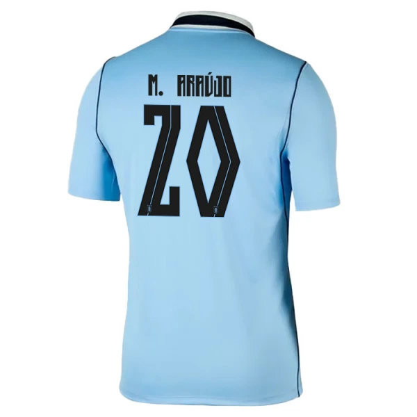 Uruguay Maximiliano Araujo 20 Shirt Heren Thuis WK 2026 Uruguay Maximiliano Araujo 20 Shirt Heren Thuis WK 2026