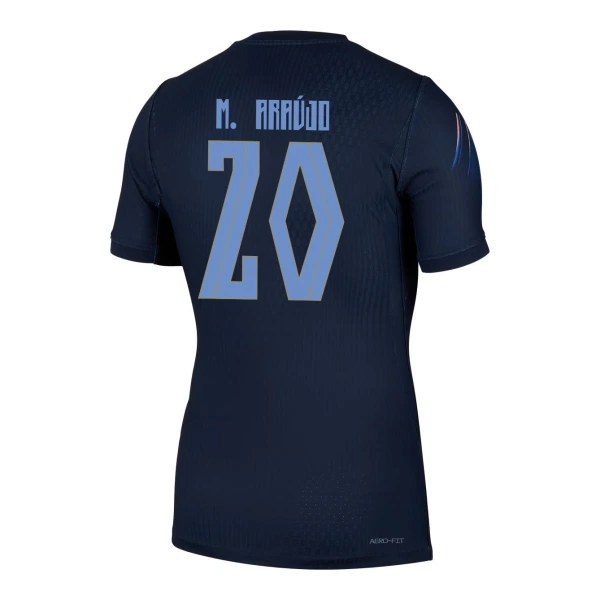 Uruguay Maximiliano Araujo 20 Shirt Heren Uit WK 2026 Uruguay Maximiliano Araujo 20 Shirt Heren Uit WK 2026