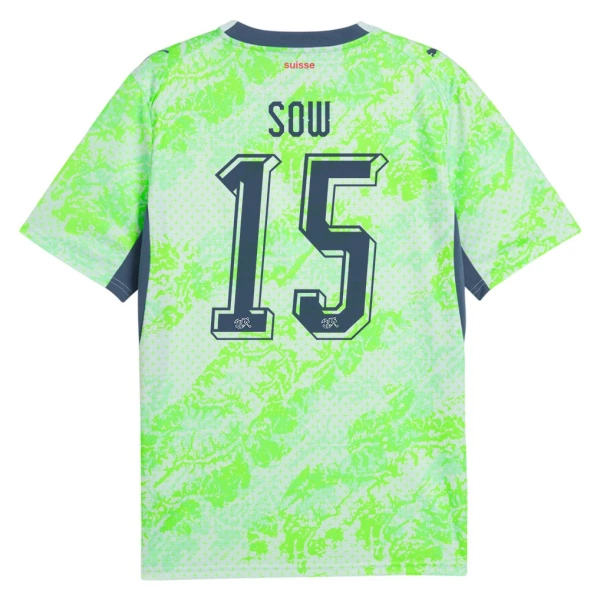 Zwitserland Djibril Sow 15 Shirt Heren Uit WK 2026 Zwitserland Djibril Sow 15 Shirt Heren Uit WK 2026