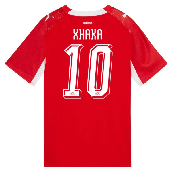 Zwitserland Granit Xhaka 10 Shirt Heren Thuis WK 2026 Zwitserland Granit Xhaka 10 Shirt Heren Thuis WK 2026