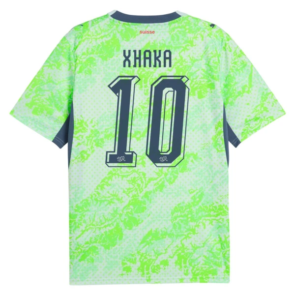 Zwitserland Granit Xhaka 10 Shirt Heren Uit WK 2026 Zwitserland Granit Xhaka 10 Shirt Heren Uit WK 2026