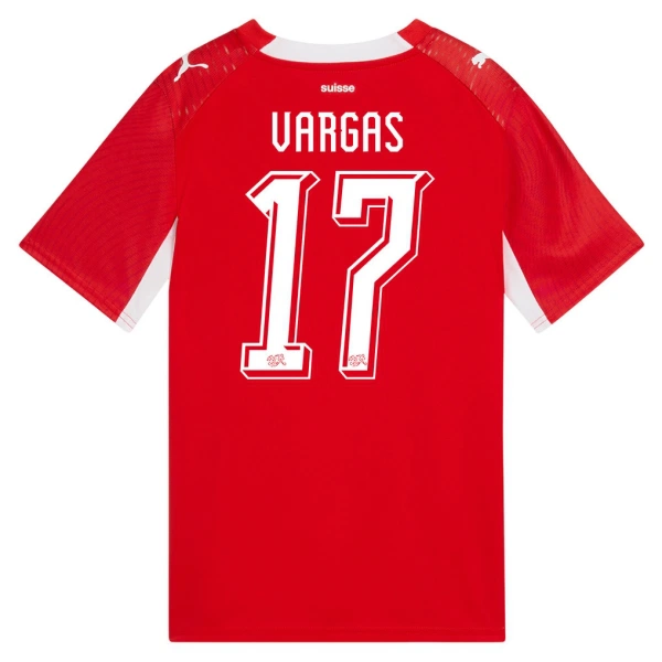 Zwitserland Vargas 17 Shirt Heren Thuis WK 2026 Zwitserland Vargas 17 Shirt Heren Thuis WK 2026