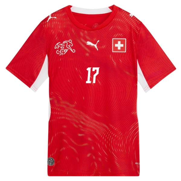 Zwitserland Vargas 17 Shirt Heren Thuis WK 2026