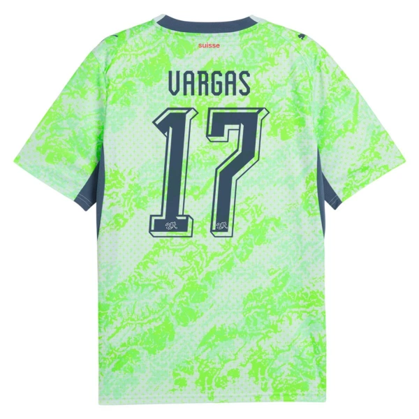 Zwitserland Vargas 17 Shirt Heren Uit WK 2026 Zwitserland Vargas 17 Shirt Heren Uit WK 2026