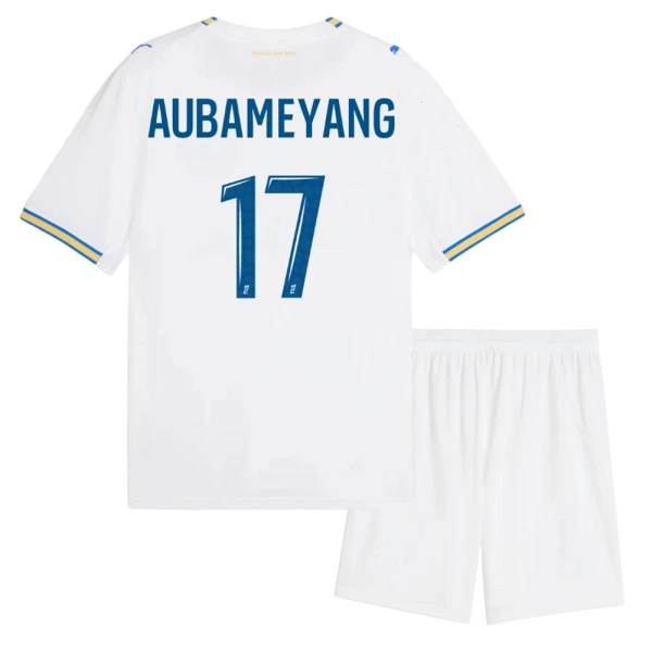 Olympique Marseille Aubameyang 17 Tenue Kind Thuis 2026/27 Olympique Marseille Aubameyang 17 Tenue Kind Thuis 2026/27