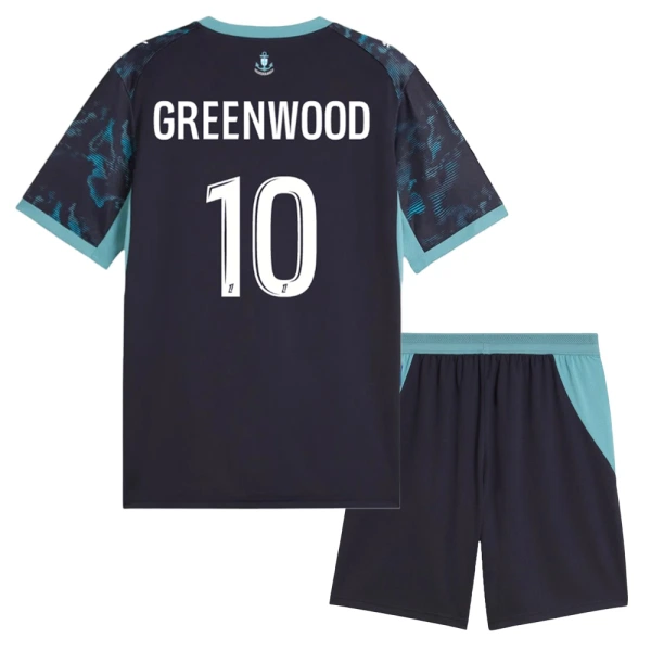 Olympique Marseille Greenwood 10 Tenue Kind Uit 2026/27 Olympique Marseille Greenwood 10 Tenue Kind Uit 2026/27