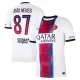Paris Saint-Germain Joao Neves 87 Shirt Heren Uit 2026/27 Paris Saint-Germain Joao Neves 87 Shirt Heren Uit 2026/27