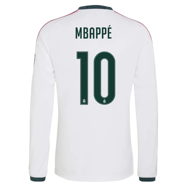 Real Madrid Mbappé 10 Shirt Heren Thuis 2026/27 Lange Mouw Real Madrid Mbappé 10 Shirt Heren Thuis 2026/27 Lange Mouw