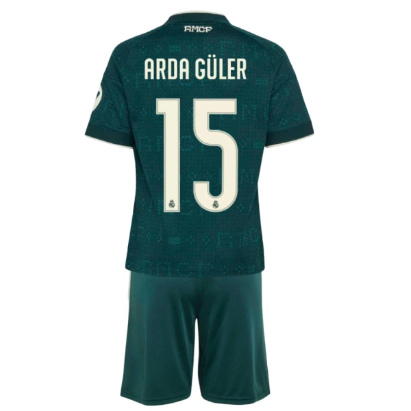 Real Madrid Arda Guler 15 Tenue Kind Uit 2026/27 Real Madrid Arda Guler 15 Tenue Kind Uit 2026/27