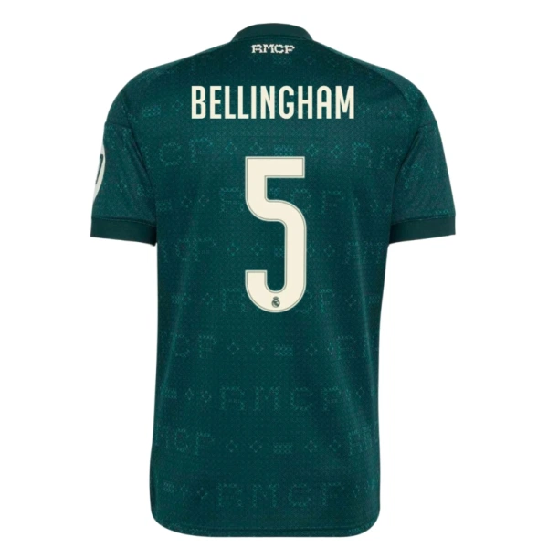 Real Madrid Bellingham 5 Shirt Heren Uit 2026/27 Real Madrid Bellingham 5 Shirt Heren Uit 2026/27