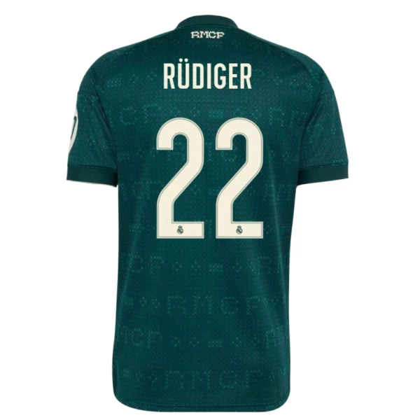 Real Madrid Rudiger 22 Shirt Heren Uit 2026/27