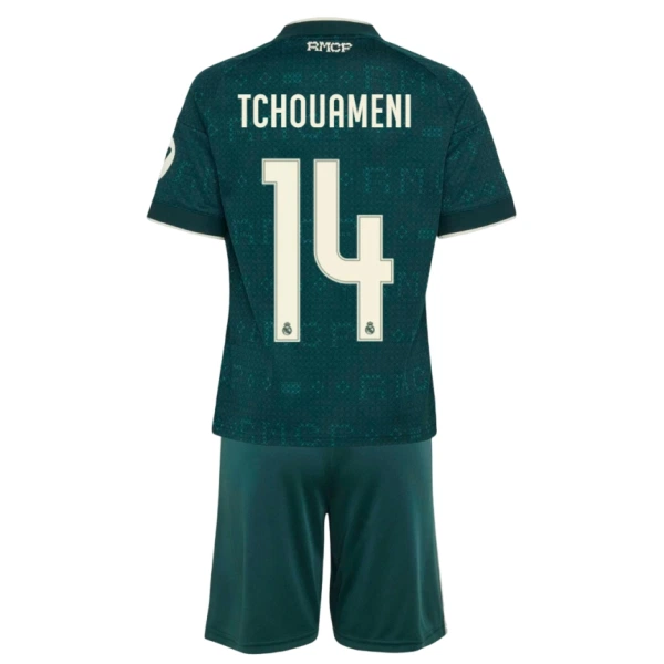 Real Madrid Tchouaméni 14 Tenue Kind Uit 2026/27 Real Madrid Tchouaméni 14 Tenue Kind Uit 2026/27