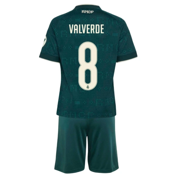 Real Madrid Valverde 8 Tenue Kind Uit 2026/27 Real Madrid Valverde 8 Tenue Kind Uit 2026/27