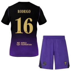 FC Barcelona Rodrigo 16 Tenue Kind Uit 2026/27 FC Barcelona Rodrigo 16 Tenue Kind Uit 2026/27