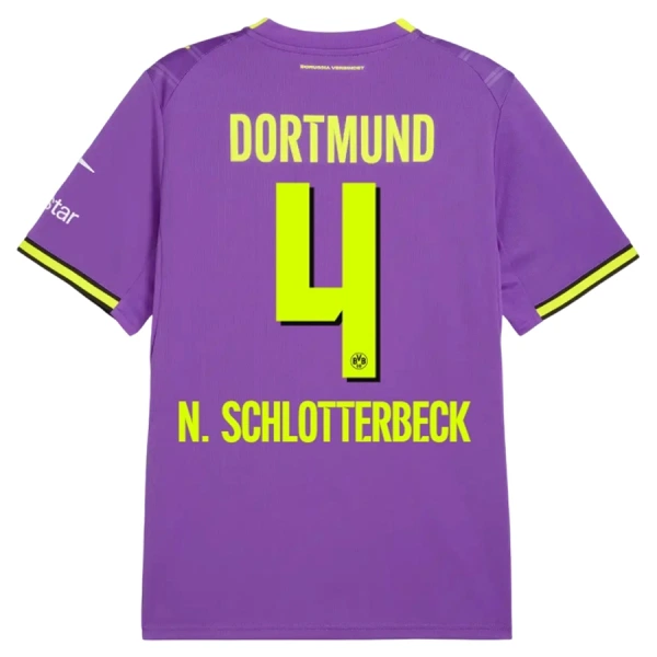Borussia Dortmund N. Schlotterbeck 4 Shirt Heren Derde 2026/27 Borussia Dortmund N. Schlotterbeck 4 Shirt Heren Derde 2026/27
