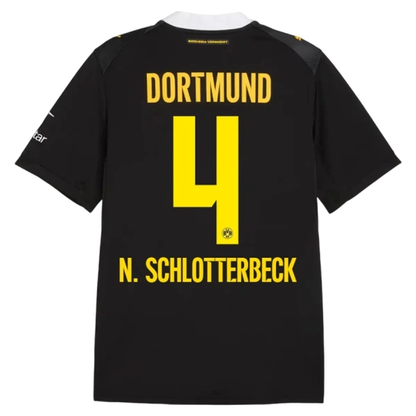Borussia Dortmund N. Schlotterbeck 4 Shirt Heren Uit 2026/27 Borussia Dortmund N. Schlotterbeck 4 Shirt Heren Uit 2026/27