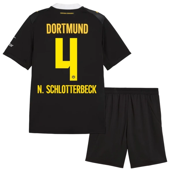 Borussia Dortmund N. Schlotterbeck 4 Tenue Kind Uit 2026/27 Borussia Dortmund N. Schlotterbeck 4 Tenue Kind Uit 2026/27