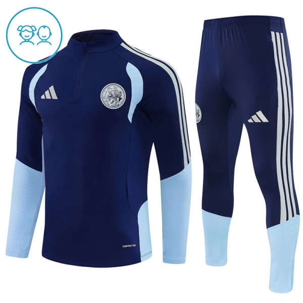 AFC Ajax Trainingssweaterset Kind 2026/27 Kwartrits Blauwe AFC Ajax Trainingssweaterset Kind 2026/27 Kwartrits Blauwe