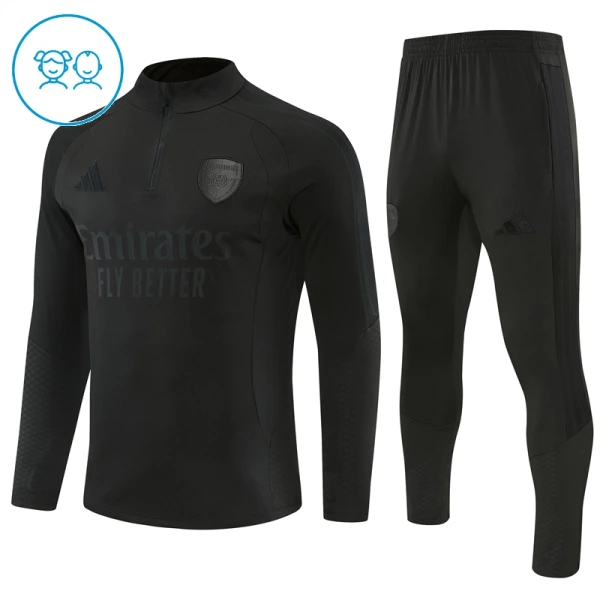 Arsenal Trainingssweaterset Kind 2026/27 Kwartrits Zwarte