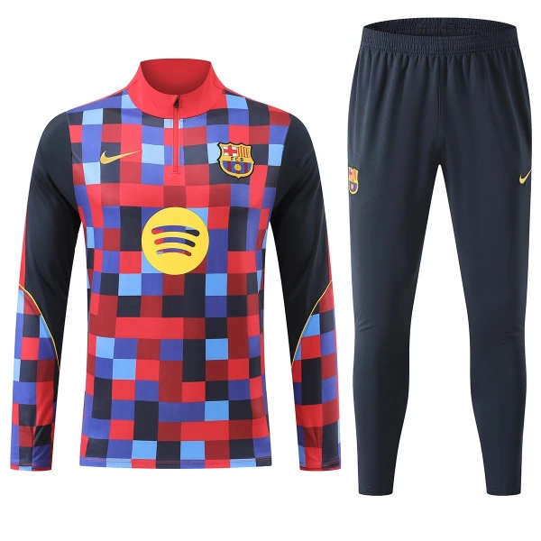 Barcelona Trainingssweaterset Heren 2026/27 Kwartrits Rode