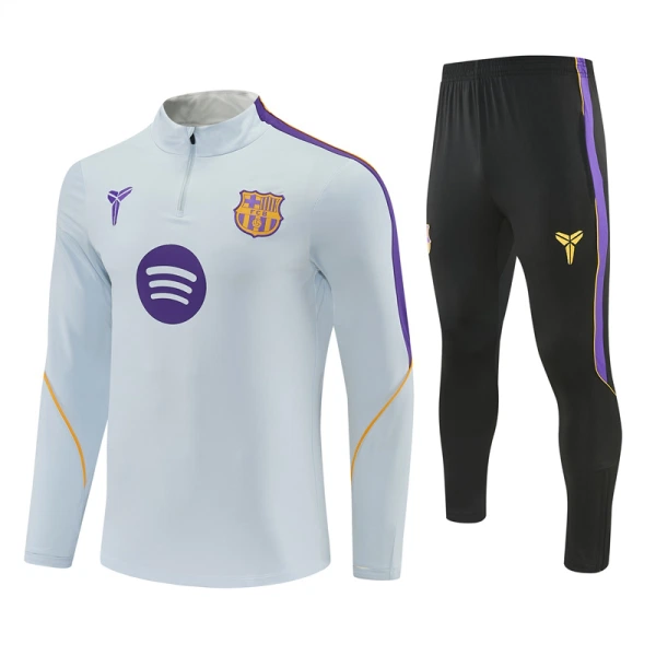 Barcelona Trainingssweaterset Heren 2026/27 Kwartrits Witte Barcelona Trainingssweaterset Heren 2026/27 Kwartrits Witte