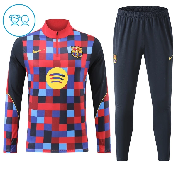 Barcelona Trainingssweaterset Kind 2026/27 Kwartrits Rode Barcelona Trainingssweaterset Kind 2026/27 Kwartrits Rode